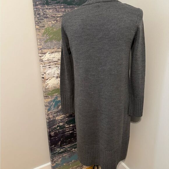 NWT Eileen Fisher Ash Extra Fine Merino Regenerative Wool Turtleneck Dress SZ XS - Picture 3 of 12